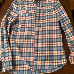 Vineyard Vines Blue and Red Plaid Shirt